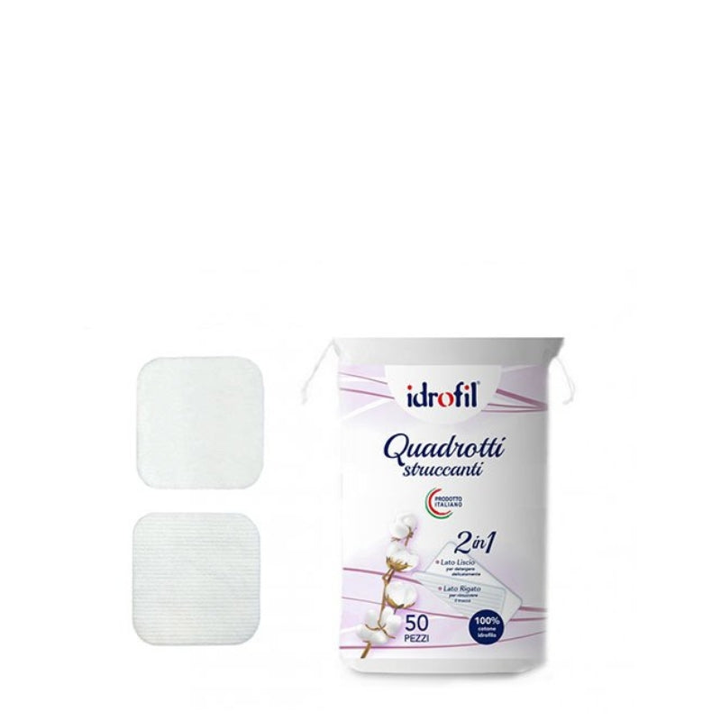 Idrofil Quadrotti Struccanti X50 2In1