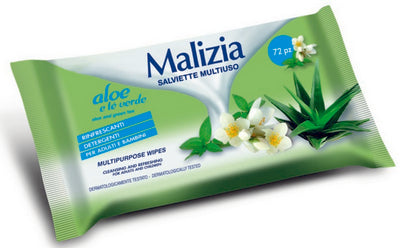 Malizia Salviette Multiuso X72 Aloe