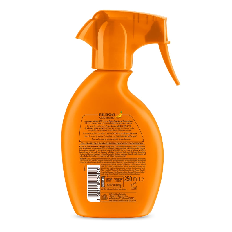 Bilboa Carotissima Latte Solare Trigger SPF 15 250 ML