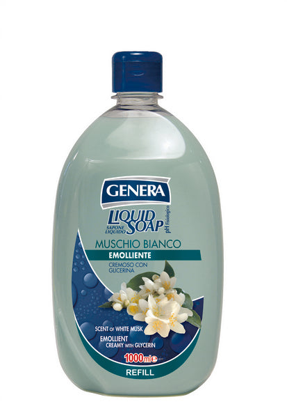 Genera Sapone Liquido Muschio Bianco Ricarica 1 L