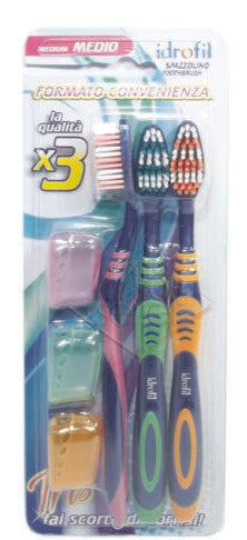 Idrofil Spazzolino Medio Tris