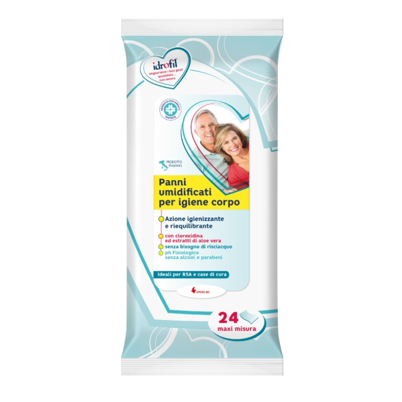 Idrofil Panni Anziani Igiene Corpo X24