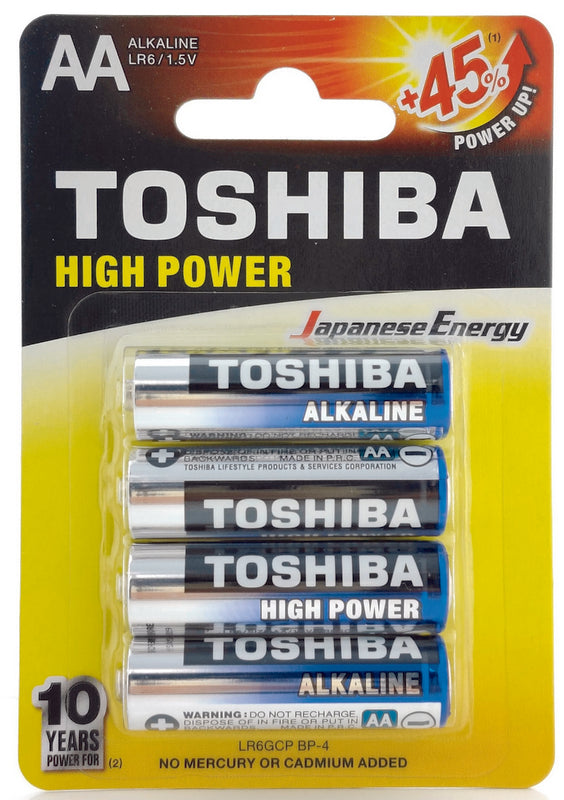 Toshiba Batterie Stilo Aa Lr6 B4