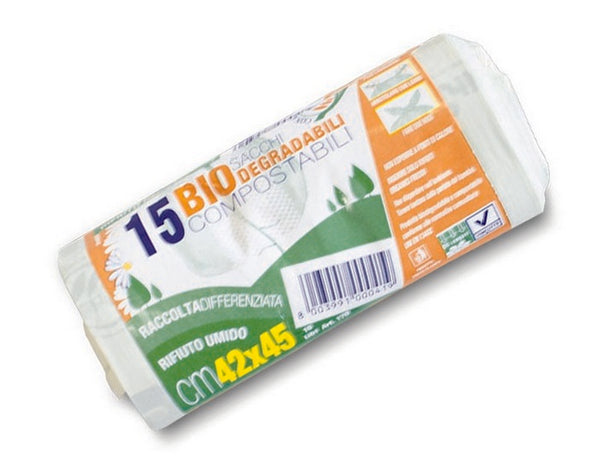 Sacchi Biodegradabili Umido 15 42X45 10L