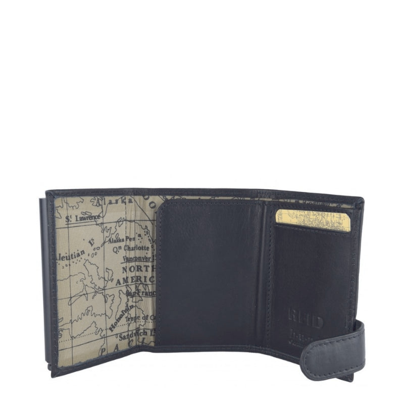 Hunt Portacarte Uomo In Pelle Nero 612906 N