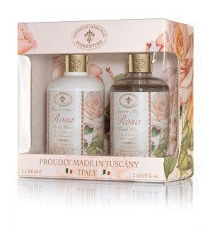 Kit Sapone Liquido + Bagnodoccia Alle Rose