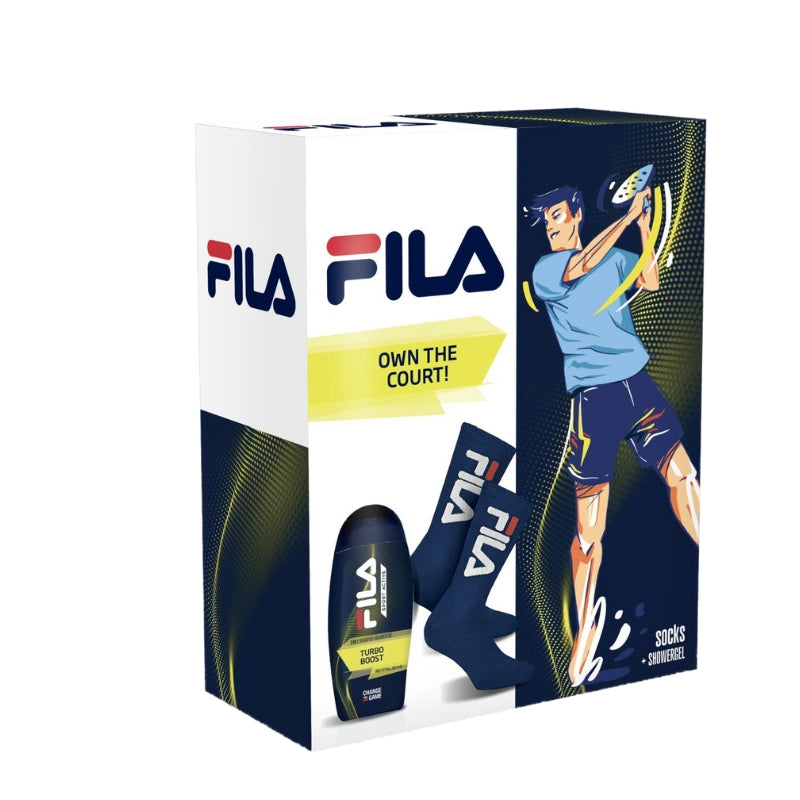 Fila Cofanetto Regalo Turbo Boost Doccia Gel 250 ML E Calzini