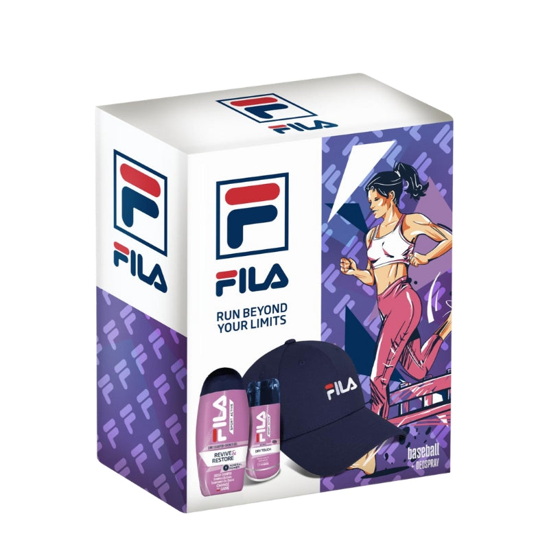 Fila Cofanetto Regalo For Her Doccia 250 ML, Deodorante Spray 150 ML E Cappello