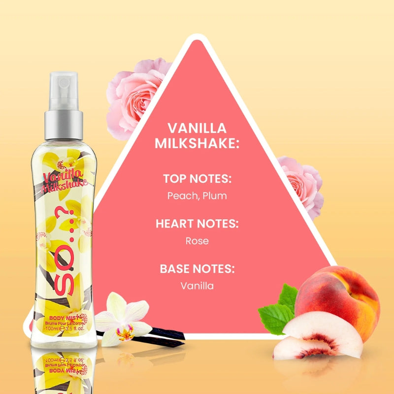 So+ Body Mist Vanilla Milkshake 100 ML