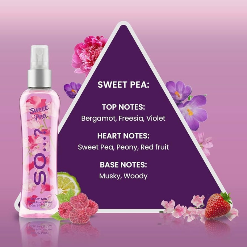 So+ Body Mist Sweet Pea 100 ML