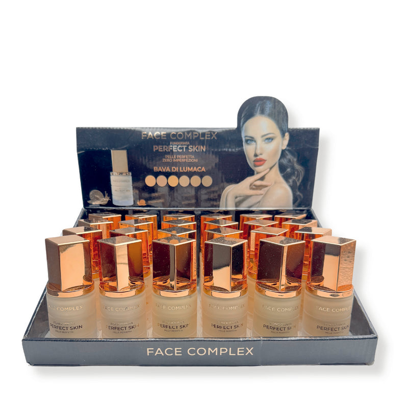Face Complex Espositore Fondotinta Bava Di Lumaca 24 pezzi 6 Nuance