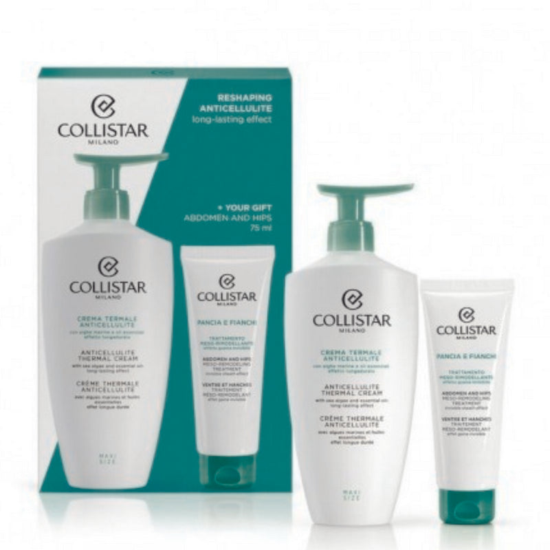 Collistar Crema Termale Rimodellante 400ml e Trattamento Rimodellante Pancia e Rianchi 75ml
