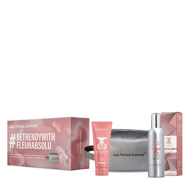 Les Perles D'Orient Fleur Absolu Eau De Parfum 100 ML, Doccia 100 ML E Pochette