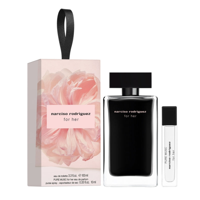 Narciso Rodriguez Cofanetto regalo For Her Shopping Pack Eau De Toilette 100 ML + Pure Musc Eau de Parfum 10 ML