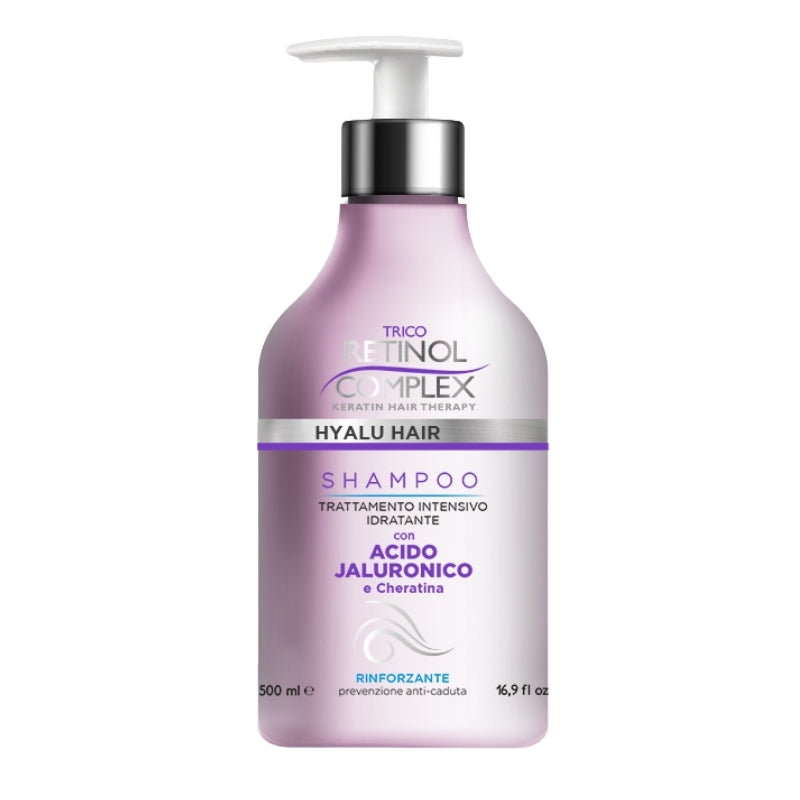 Retinol Complex Shampoo Rinforzante Con Acido Ialuronico E Cheratina 500 ML