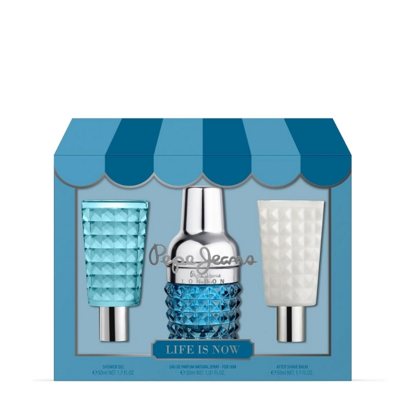 Pepe Jeans Cofanetto Regalo For Him Eau De Toilette 30 ML, Doccia Gel 50 ML E Balsamo Dopobarba 50 ML