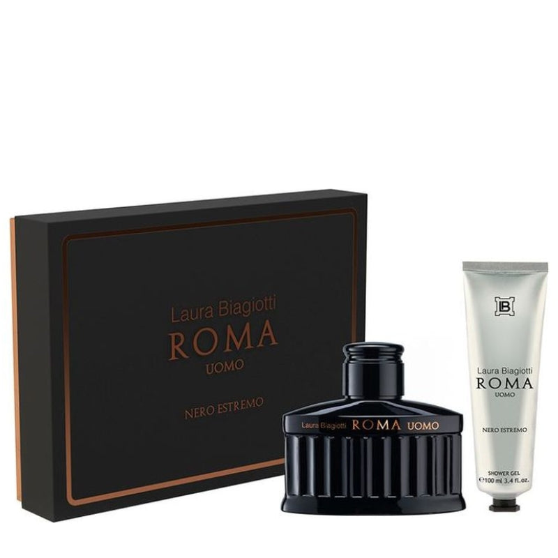 Biagiotti Cofanetto Regalo Roma Uomo Nero Estremo 125 ML E Doccia 100 ML