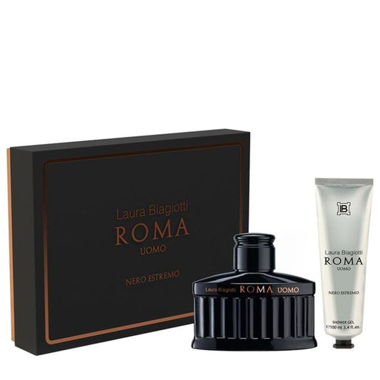 Biagiotti Cofanetto Regalo Roma Uomo Nero Estremo 125 ML E Doccia 100 ML