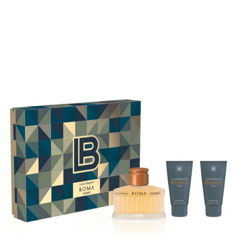 Biagiotti Roma Uomo Eau De Toilette 75 ML E 2 Doccia 50 ML