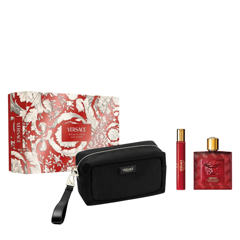 Versace Cofanetto Regalo Eros Flame Eau De Parfum 100 ML, Mini Eau De Parfum 10 ML E Beauty