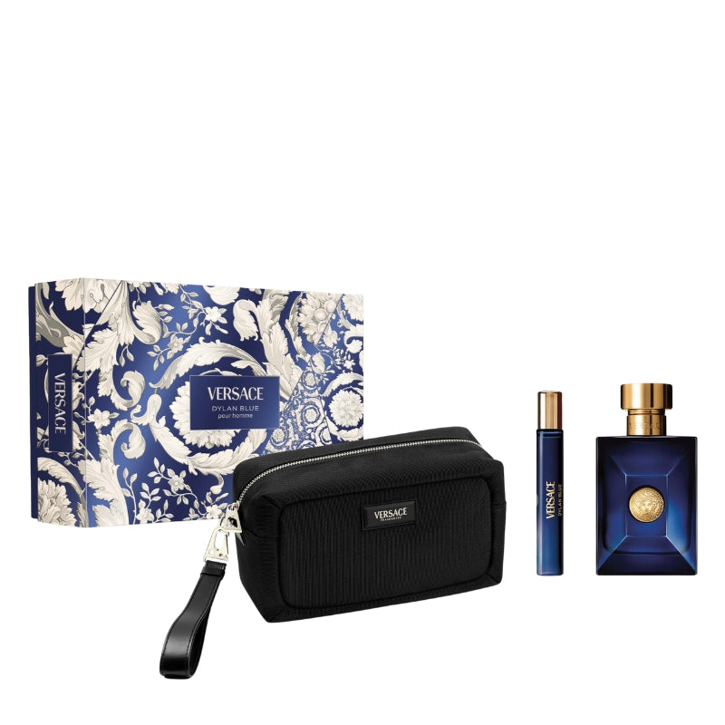 Versace Cofanetto Regalo Dylan Blue Pour Homme Eau De Toilette 100 ML, Mini Eau De Toilette 10 ML E Beauty