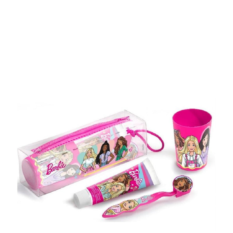 K§D Barbie Kit Spazzolino, Dentifricio e Bicchiere