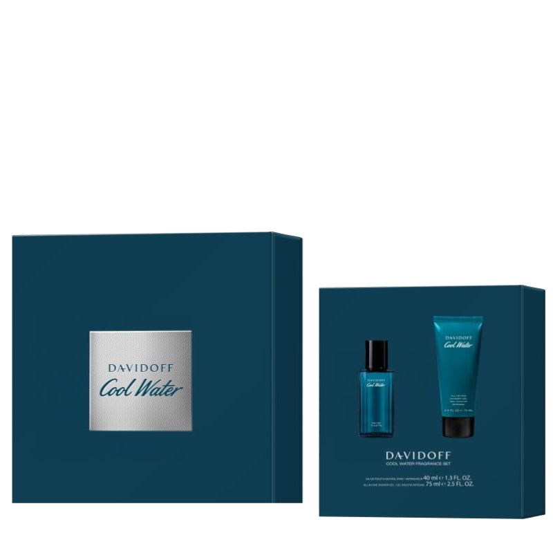 Davidoff Cofanetto Regalo Cool Water Man Eau De Toilette 40 ML E Doccia 75 ML