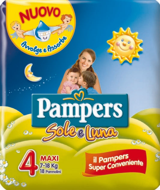 Pampers Sole&Luna X18 Maxi Kg 7-18