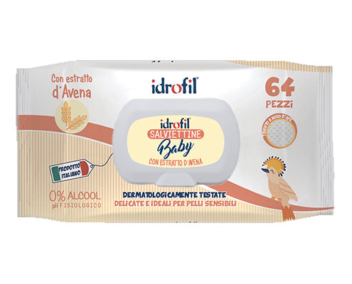 Idrofill Salviette Baby X64 Avena