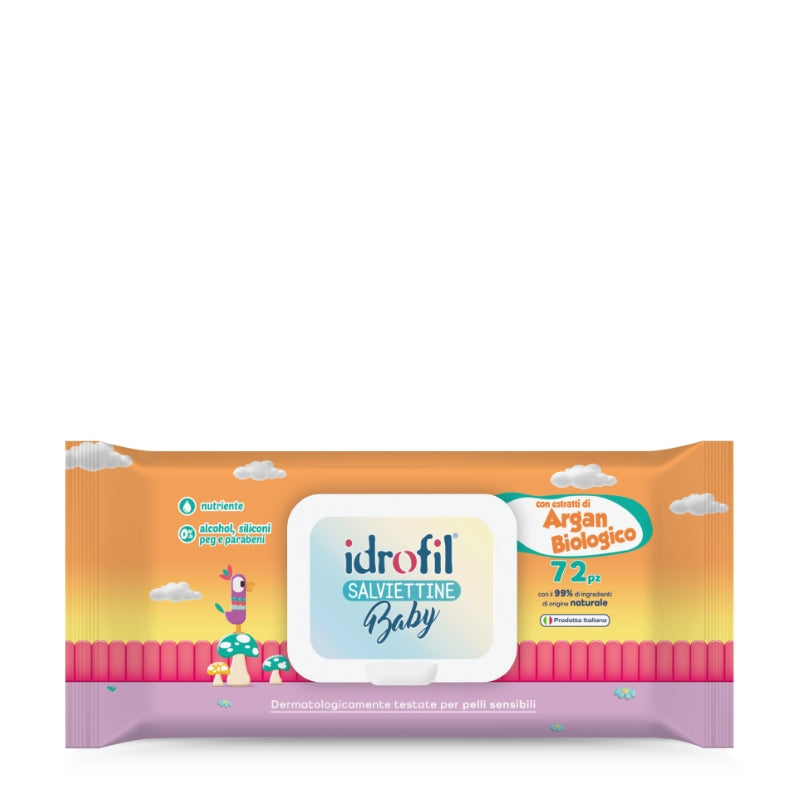 Idrofill Salviette Baby X72 Argan