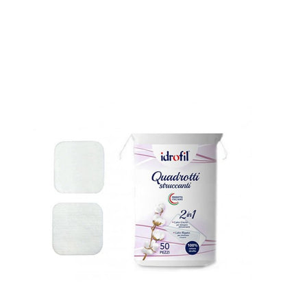 Idrofil Quadrotti Struccanti X50 2In1