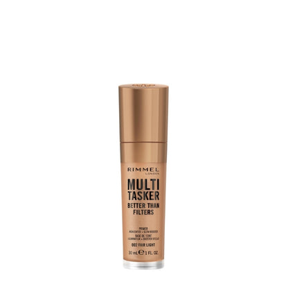 Rimmel Primer, Fondotinta Multitasker 3 In 1 Better Than Filters 02