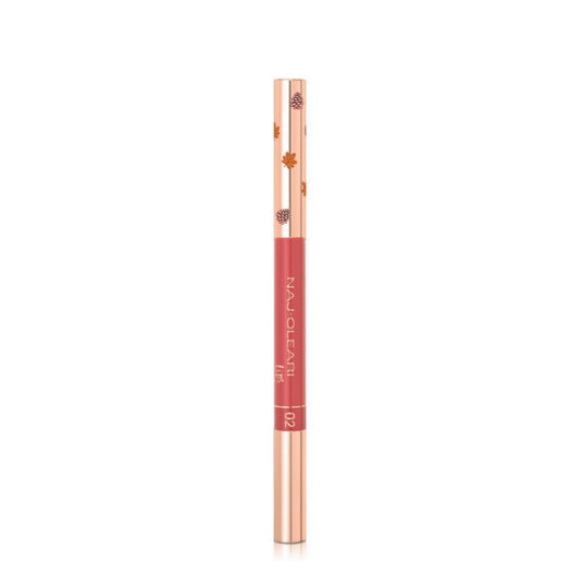 Naj Oleari Sparkling Foliage  Lasting Kiss 16H Lip Liner Matita Labbra Rimpolpante 02 Deep Pink