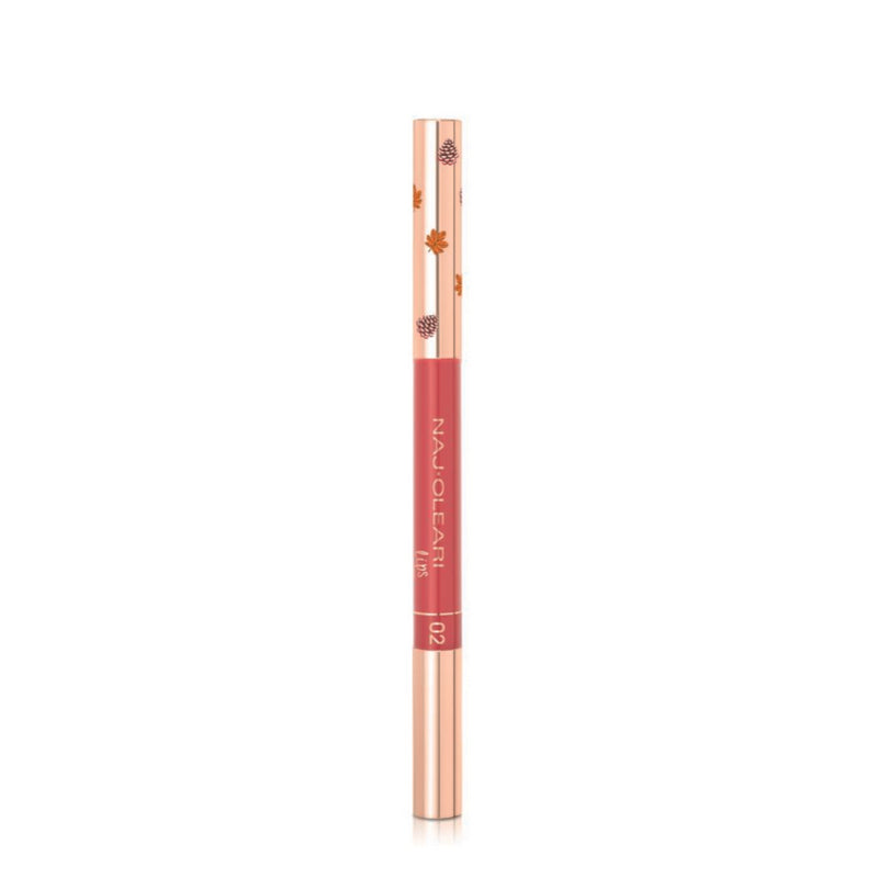 Naj Oleari Sparkling Foliage  Lasting Kiss 16H Lip Liner Matita Labbra Rimpolpante 02 Deep Pink