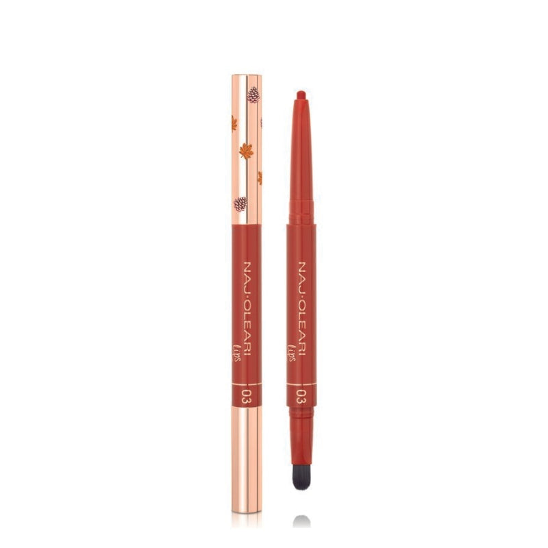 Naj Oleari Sparkling Foliage  Lasting Kiss 16H Lip Liner Matita Labbra Rimpolpante 03 Intense Red