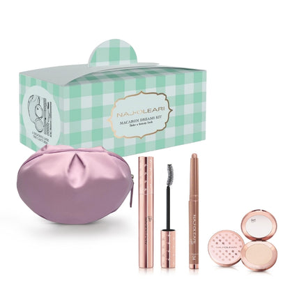 Naj Oleari Cofanetto Regalo Marvelous Curl Mascara, Ombretto Absolute Stay 04 E Illuminante Velvet Moon