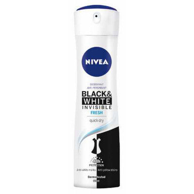 Nivea Deo Spray 150 Invisible Bl&W Fresh