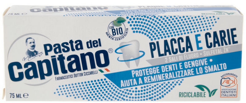 Pasta Capitano Dent 75Ml Placca/Car