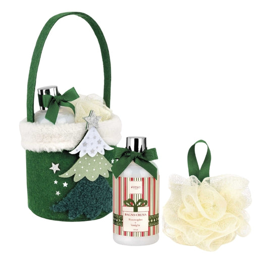 Biffoli Cofanetto Regalo Bagno Crema Biancospino E Vaniglia 250 ML E Spugna