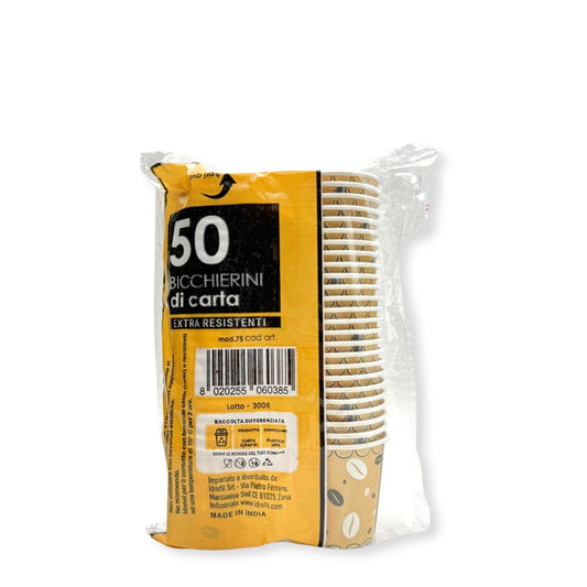 IDROFIL BICCHIERI CARTA CAFFE' X50