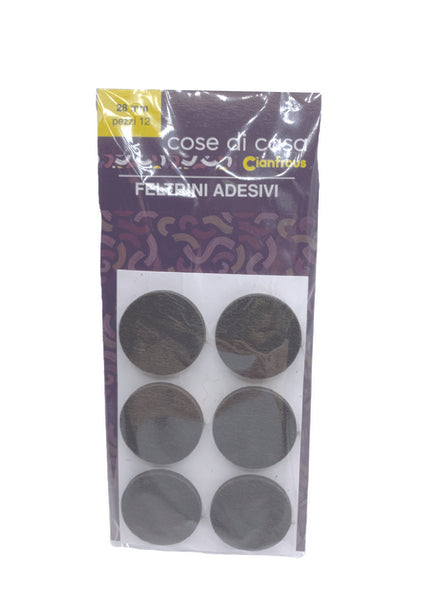 Feltrini Tondi Neri 28Mm Pz12