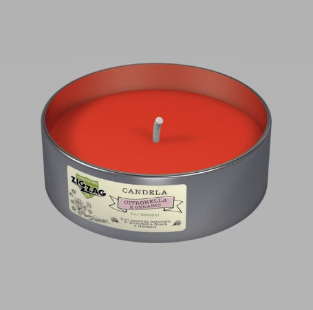 Zigzag Candela Citronella/Geranio