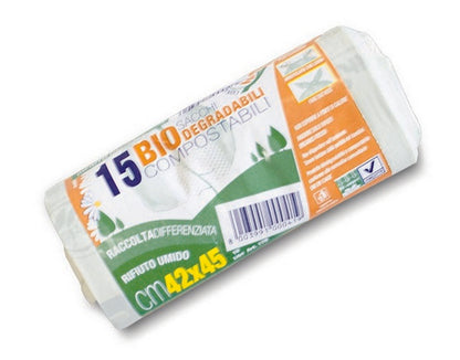 Sacchi Biodegradabili Umido 15 42X45 10L