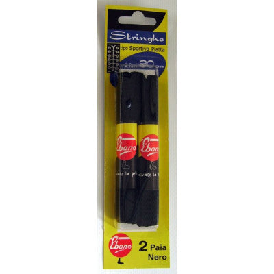 Ebano Lacci Piatt 90 2Paia Nero 452