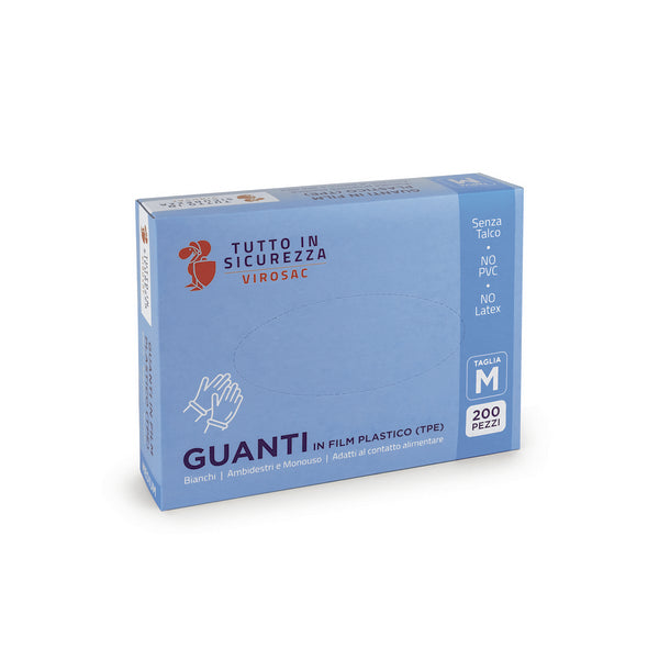 Guanti Film Plastico Tpe X200 Medium