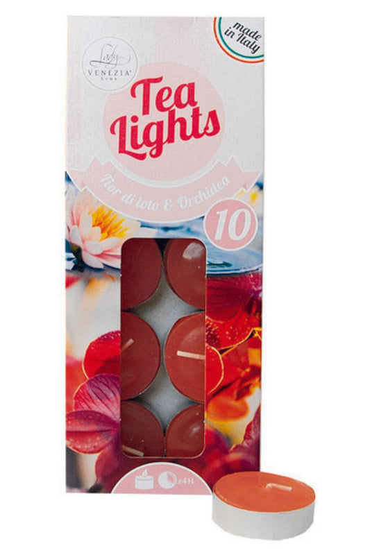 Ladyvenezia Tealights X10 Loto/Orchidea