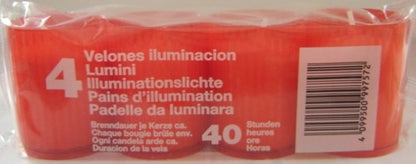 Lumini Bicchiere Rosso 10B X4