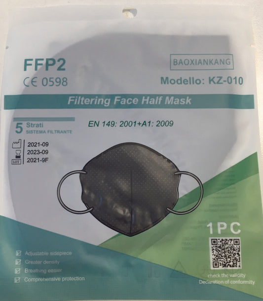 Mascherina Ffp2 Nera Msk004