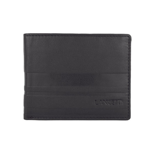 Lancetti Portafoglio Uomo In Pelle Nero 762-40 B-N