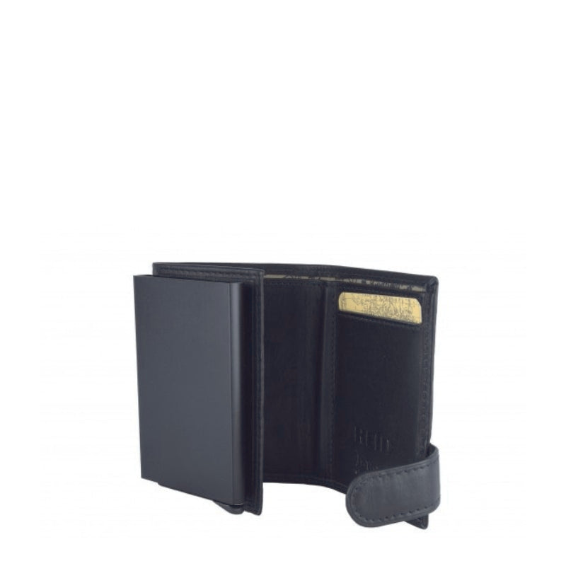 Hunt Portacarte Uomo In Pelle Nero 612906 N